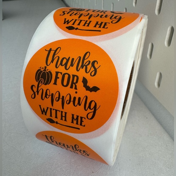 Thank You for Shopping with me Sticker halloween fall thank you sticker - Picture 3 of 9
